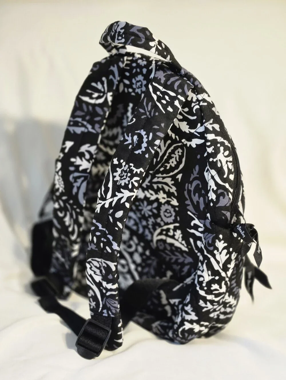 Vera Bradley mini backpack black And White